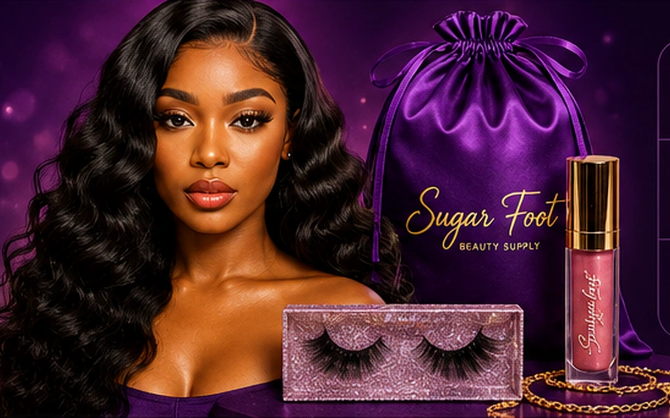 Sugar Foot glam product display